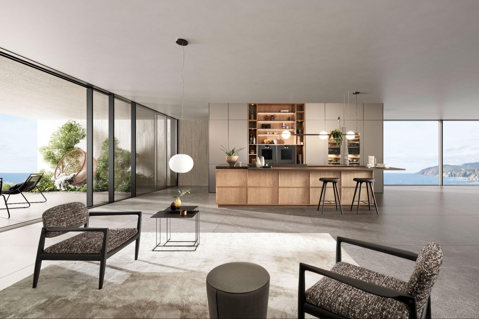 Organische vormen en Japandi-rust